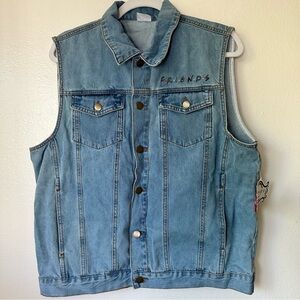 Friends Denim Jeans Vest Adult Size Medium You're My Lobster New